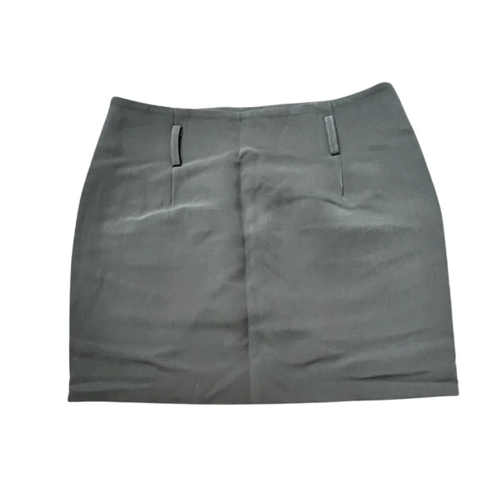 COMMENSE Mini Skirt Pockets High Waist Career‎ Wear Black Size S